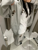 Reho Cross Patch Hoodie Zip-UP