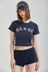 ブークレクロップドTシャツ