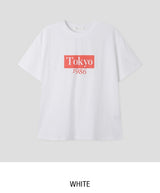 トーキョー プリント クロップ ショートスリーブ Tシャツ