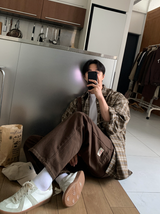 サード5マックラベルワークポケットカーペンダーワイドパンツ