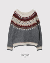#HGノルディックロングスリーブニット (2color)