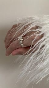 Minimi silver balls ring(open ring)
