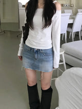 Denim Skirt Pants (one color)