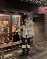 チェック柄シャツジャケット