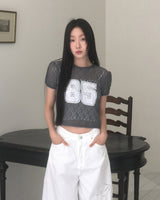 Nosen Lace Puff Short Sleeve T-shirt