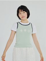 DOODLE SLEEVELESS - GREEN