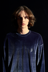 ドロップショルダーベルベットTシャツ
