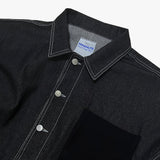 reverse Terry Pocket Denim Jacket_black