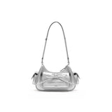 muva. Ballet‑Style Bow‑Detail Underarm & Cross‑body Bag, Genuine‑Leather Light Cute Elegant Women’s Purse, New Arrival Mar 14