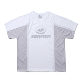 スポーツVネッククールジャージーTシャツ ホワイト