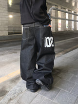08 Graphic Wide Raw Denim (2c)