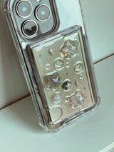 Milky Way Silver Star Resin Magsafe Card Wallet