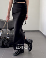 MADE. Dero drawstring long skirt