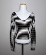 Backless Striped Top (2colors)