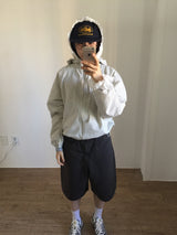 【即日発送】ウーブンストライプフーディドジャンパー