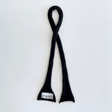 [MADE] Étang Knit scarf | Cotton_black