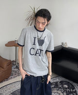 Lean Cat Ringer T-shirt