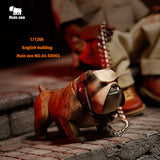 P-PET/PF ART TOYS Ruined Bull Dog Mini Animals | English Bulldog Collectible Figures, Cartoon Figurines & Resin Decorative Items