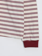 Lower stripe long sleeves 3color