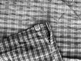 BiBi WASHING CHECKERED HALF-SHIRT