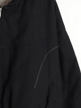 Hairy hooded bomber jacket