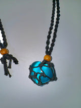 Catseye heart gemstone necklace (5color)