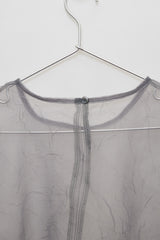 Organza Puff Top (Gray)