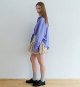 Volume ribbon skirt 2color
