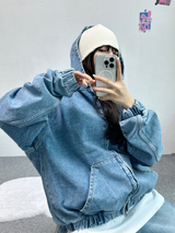 リベットスナップバルーンデニム🩵🤎🖤 - 3カラーズ, 2サイズ