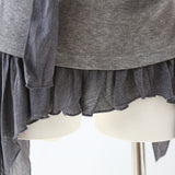 Mystic Layered Asymmetric Drape Tee