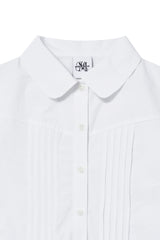 ピンタックブラウス (white)