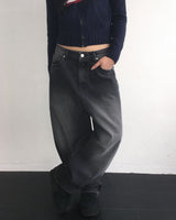 Stud denim pants