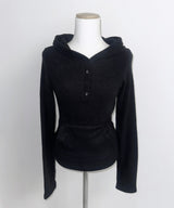 Mia Knit Hoodie (3colors)