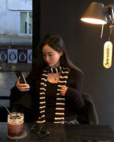[BELLIDE MADE] COTTON CONFECTIONERY AND RIB-ROUND KNIT
