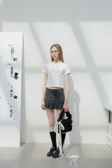 PLEATS SKIRT (GREY)