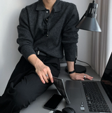 オールデイセミオーバーハッチカラニット
