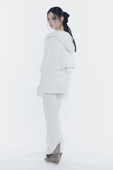 RUBY HOOK LAYERED PANTS cream