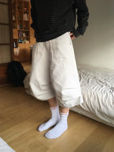 Maze Pintuck Bermuda Pants 3C