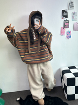 クリームテディシープファーロングパンツ🧸🤎🐑🖤3COLOR