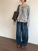 Haven Frill Check Blouse (2color)