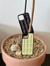 [MADE] cute but chic lettering epoxy bumper case_butter yellow