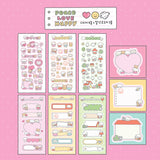 [MADE] PeaceLoveHappy ステッカー パック