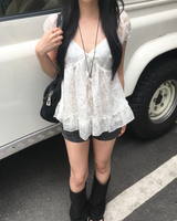 ローライズ ダークデニム ショートパンツ