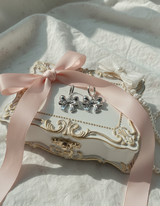 Adorable Ribbon Huggies Piercing - Silver