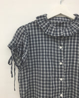 Low string check shirt (2color)