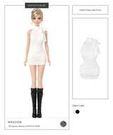 Odette Drape Mini Dress (2color)