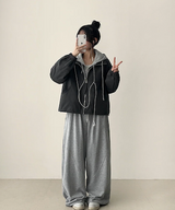 Noah Layered Color Matching Hoodie Jumper
