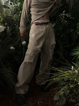 Bay damage wide denim