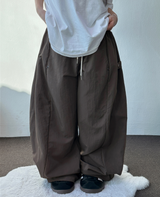 ベイビーパールスナップオーバーナイロンロゴパンツ 🎀🧸🩶🖤7カラー