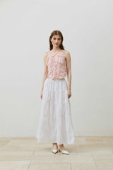 REVE CORSET SMOCKED TOP / PINK
